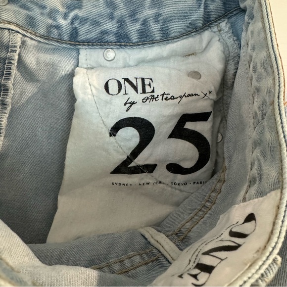 Aritzia One Teaspoon Fringe Denim Skirt - Picture 3 of 4